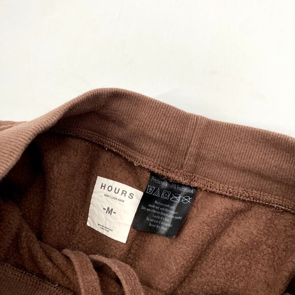 Hours brown sweat shorts - Picture 3 of 5